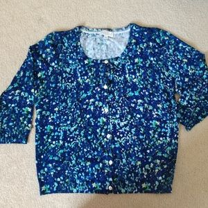 Joseph A 3/4 sleeve sweater multi color XL